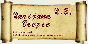 Marijana Brezić vizit kartica